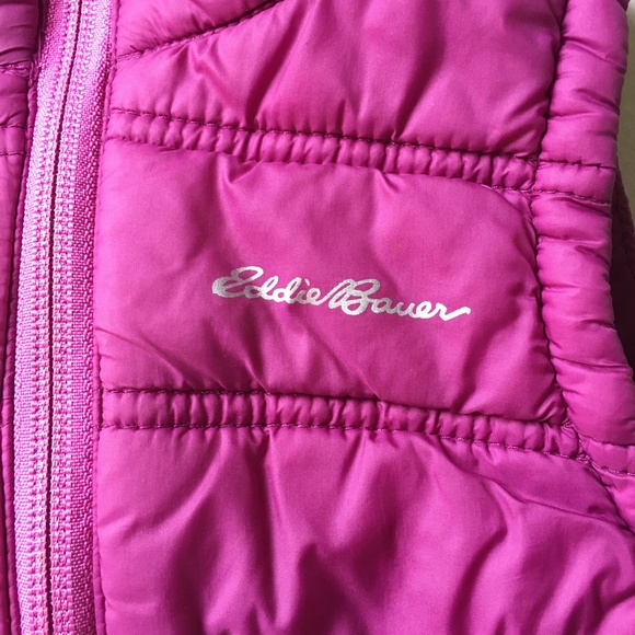 Hot pink Eddie Bauer puffer vest - Picture 2 of 5